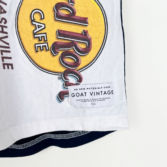 GOAT Vintage Reworked Handmade Sporty Athletic Shorts Sporty Hand Made in Canada - Picture 4 of 6